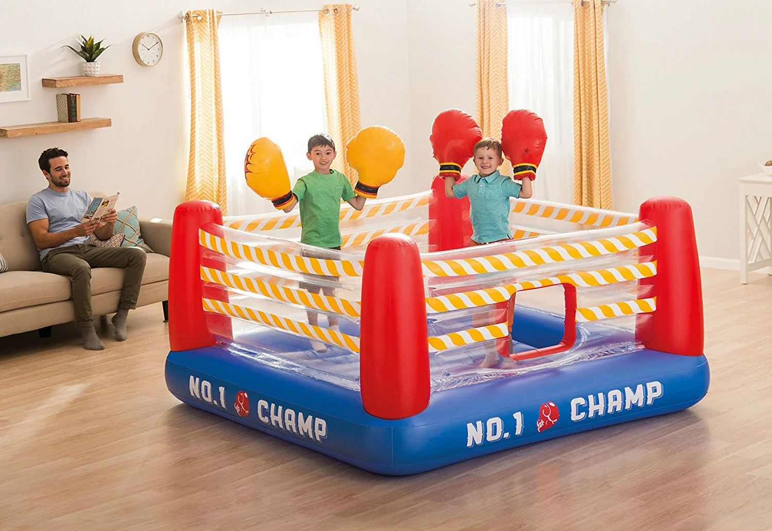 Ring de boxe gonflable