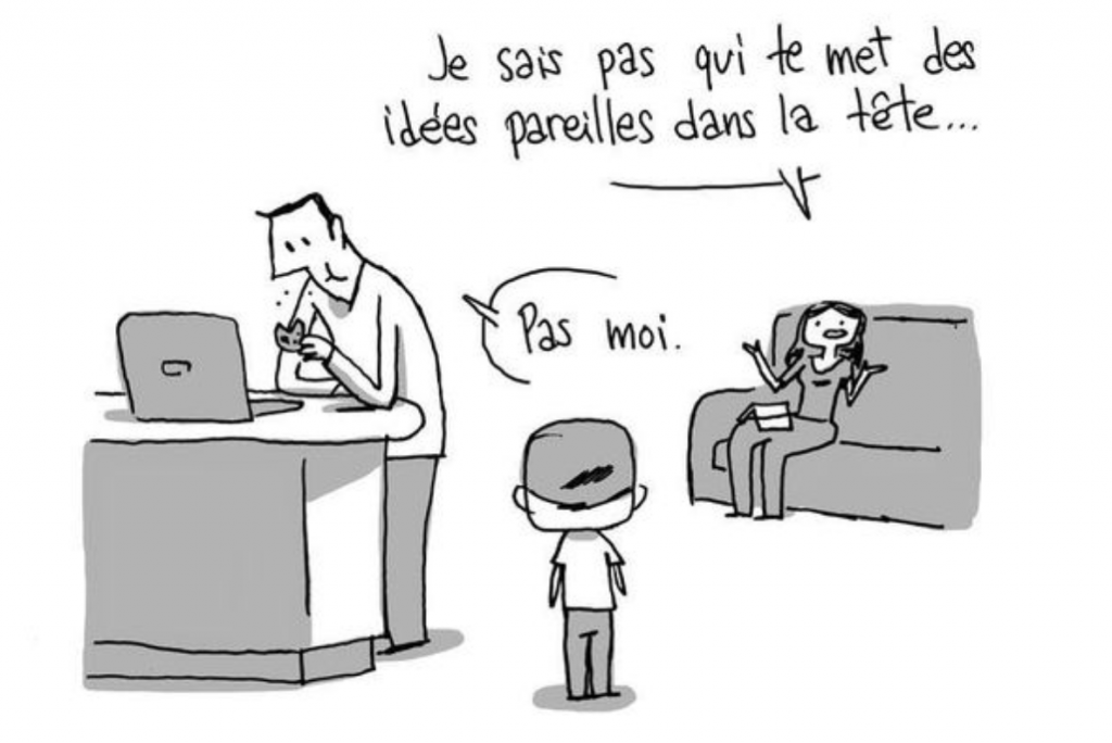 Clique sur l’image pour un exemple de malentendu parental